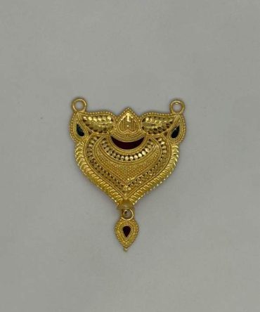 Gold-plated mangalsutra pendant