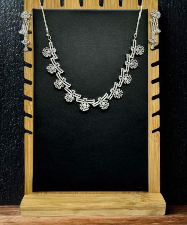 Premium quality american diamond necklace set for girls and women
